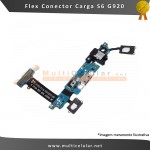 Flex Conector Carga P2 Microfone S6 Sm-g920 G920